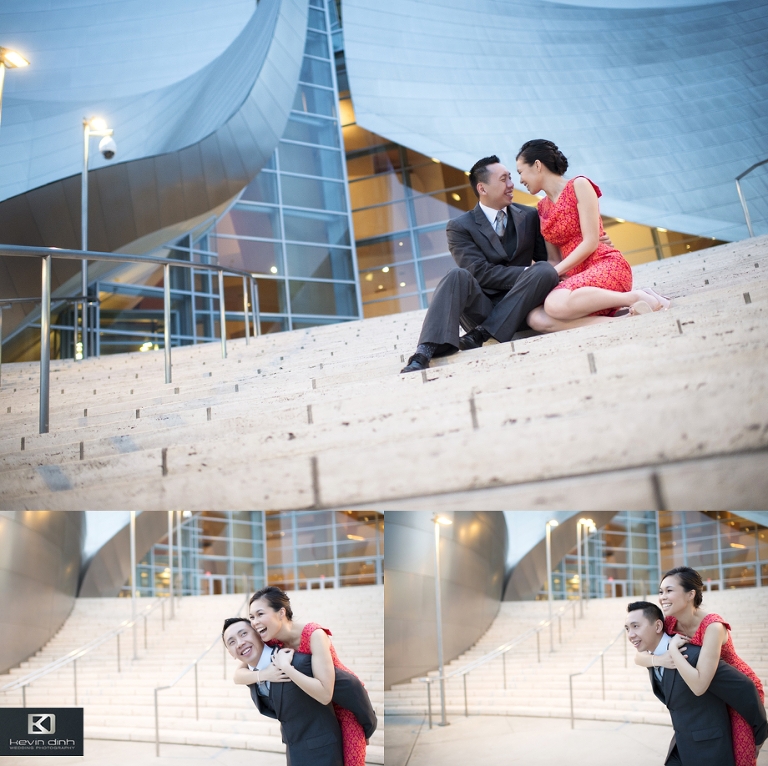 downtown los angeles engagement photos 