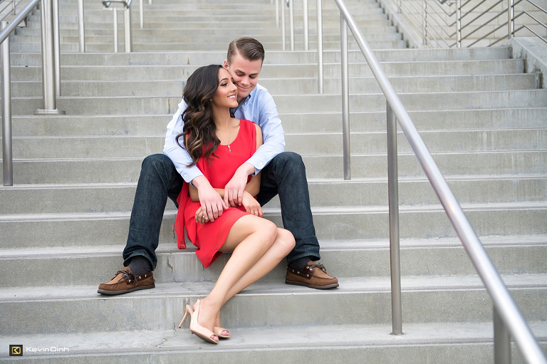 Los Angeles downtown engagement