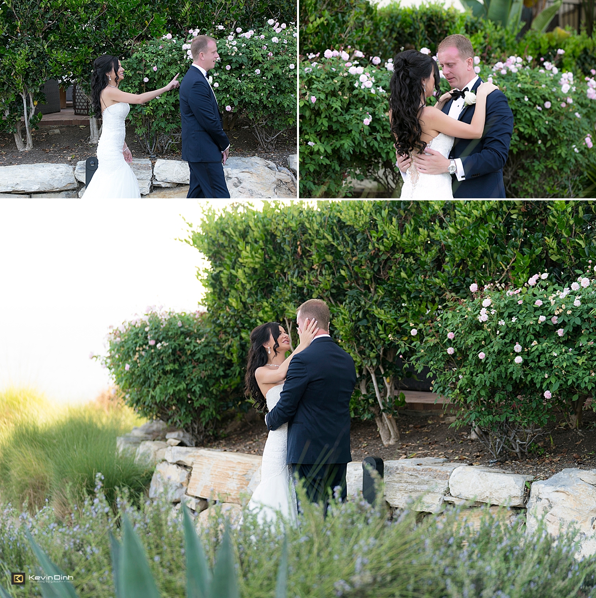 Terranea Resort Palos Verdes wedding first look