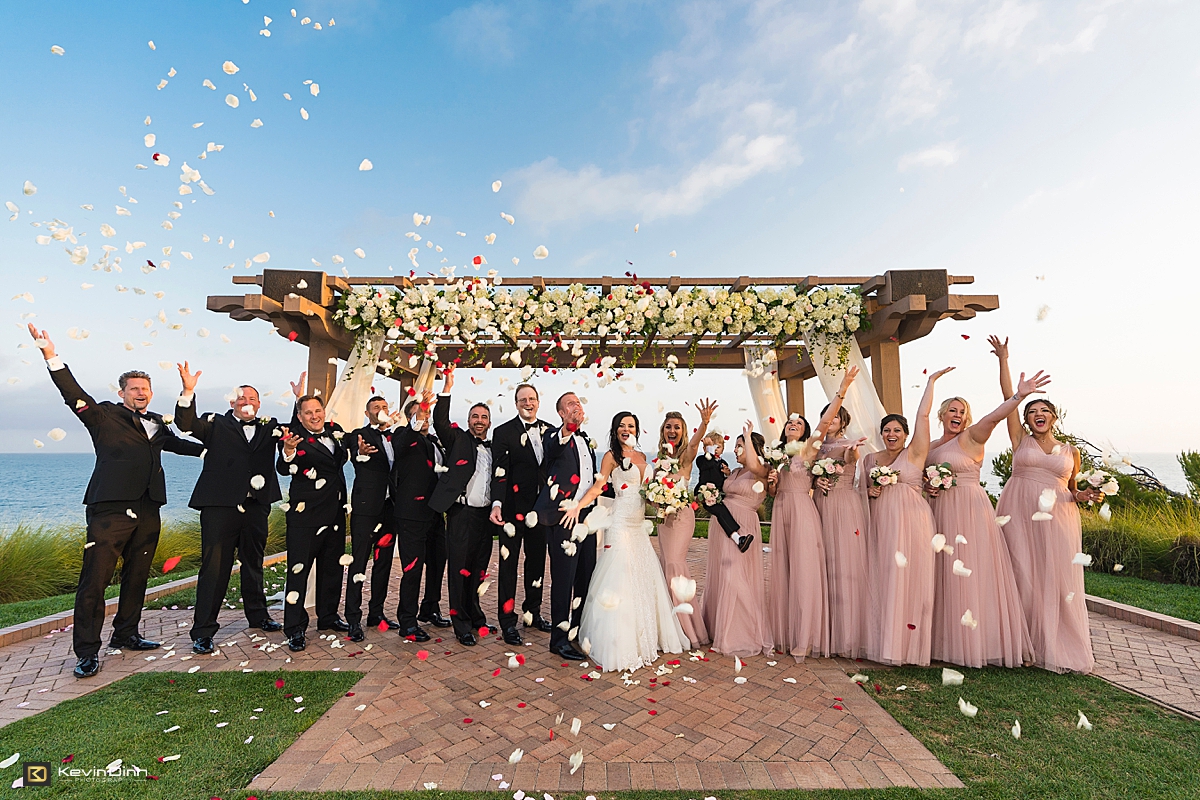 Terranea Resort Palos Verdes wedding bridal party