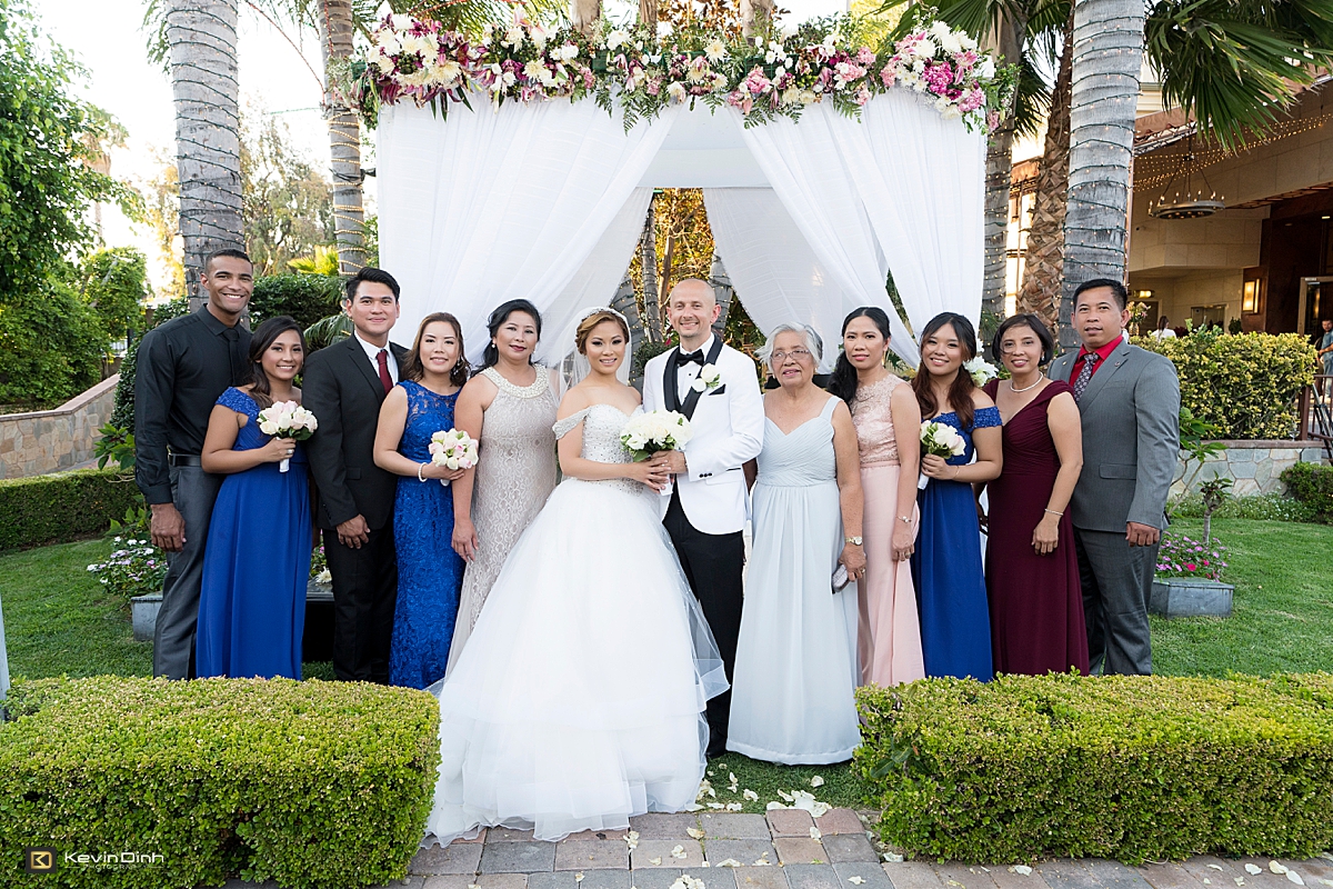 Taglyan Complex wedding ceremony bridal party