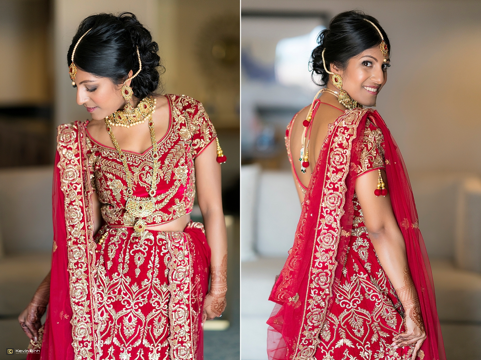 Indian bride preparation at Hilton Santa Barbara