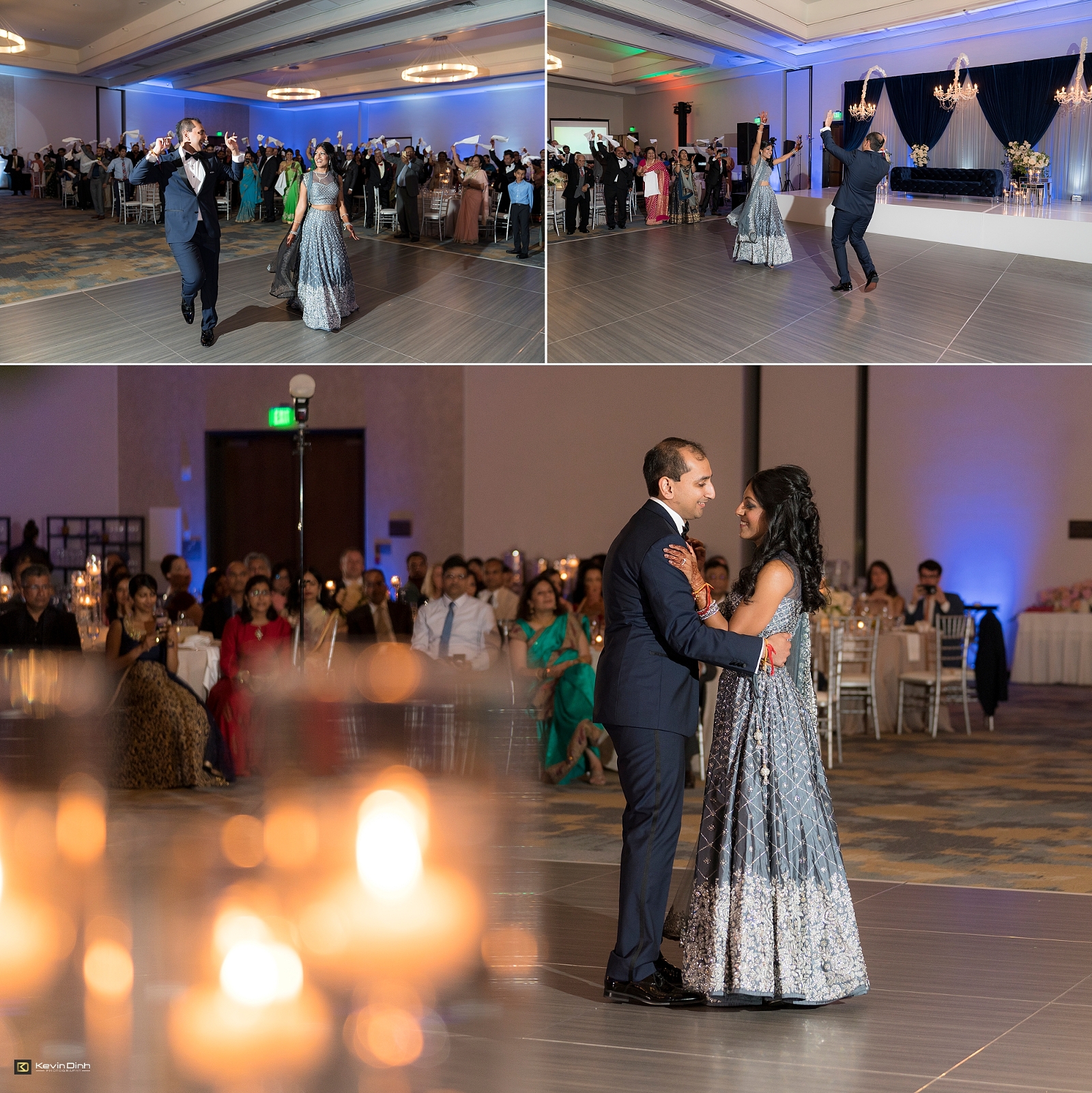Indian wedding reception at Hilton Santa Barbara