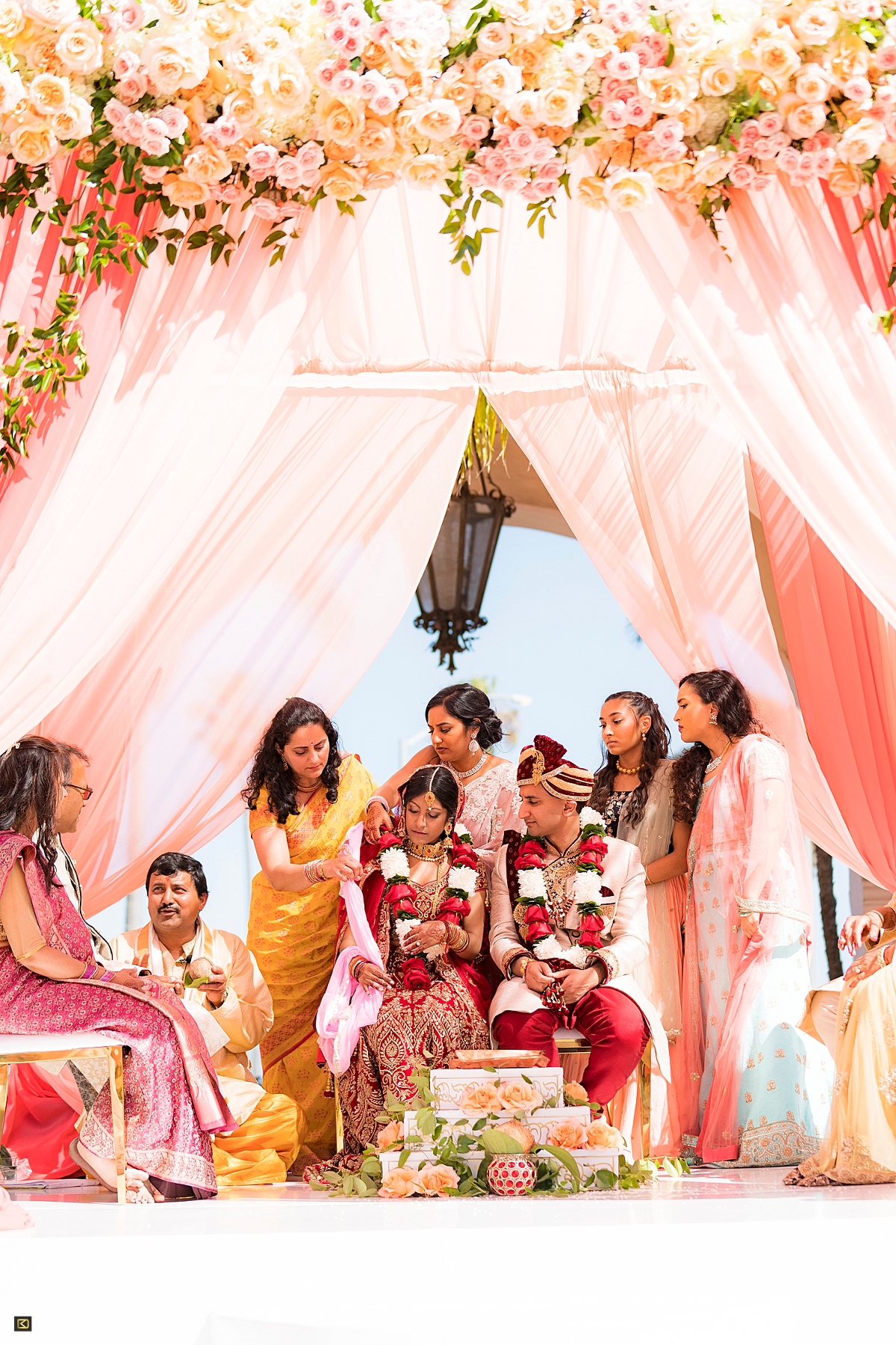 Indian wedding ceremony at Hilton Santa Barbara